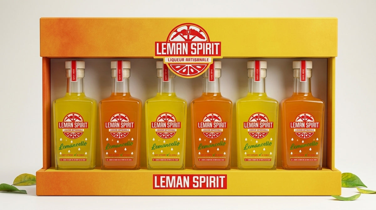 Carton Mixte de 6 bouteilles — 3 Lemancello + 3 Lemandarin