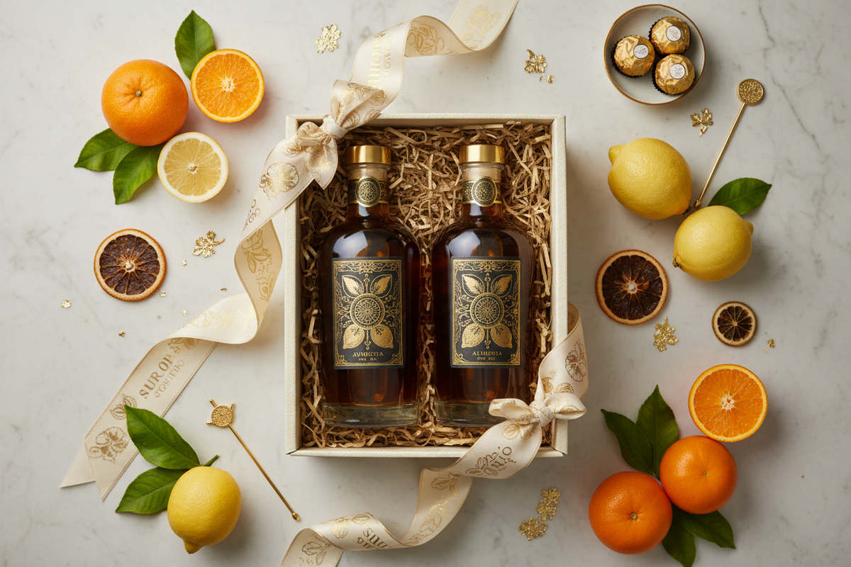 Carton Mixte de 6 bouteilles — 3 Lemancello + 3 Lemandarin